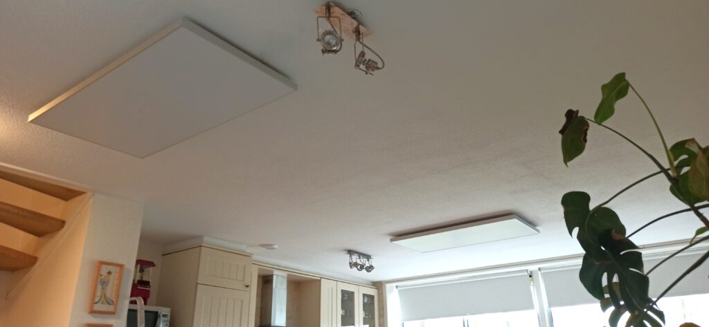 infrarood paneel plafond huiskamer