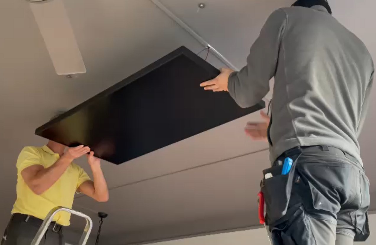plafond montage hoog rendement infrarood paneel